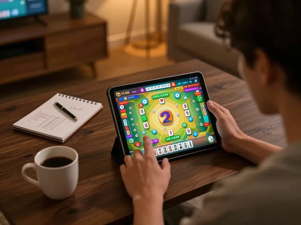 Berinteraksi dengan Mahjong Ways 2 oleh PG Soft dalam suasana rumah yang nyaman, menyoroti strategi untuk gameplay yang lebih baik.