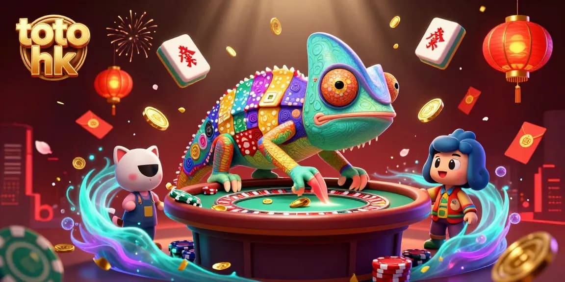 Menggandakan jackpot dengan Toto HK dalam ilustrasi kasino yang memukau dan penuh warna.