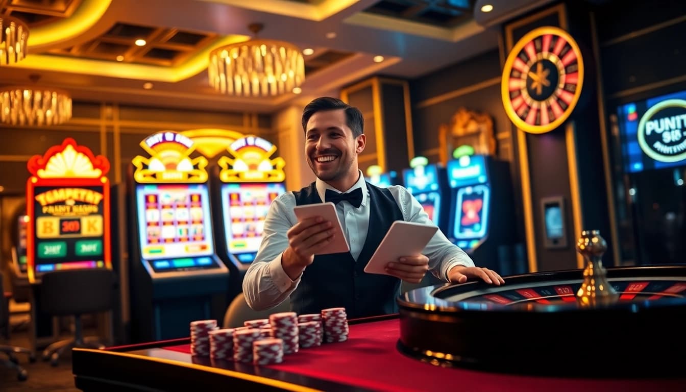 rút tiền s8 illustrated by enthusiastic players engaging with casino elements.