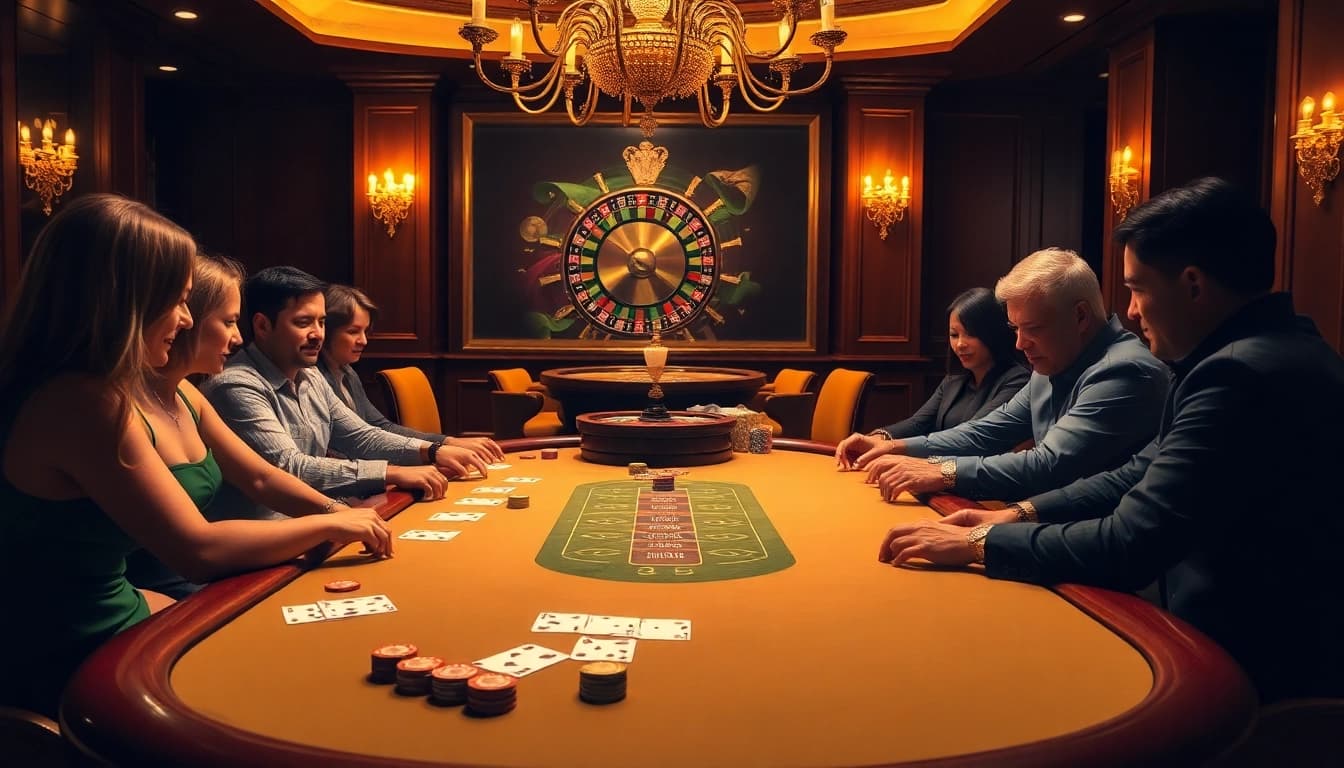Experience thrilling gameplay at 32win.com with vibrant poker chips and a roulette wheel.