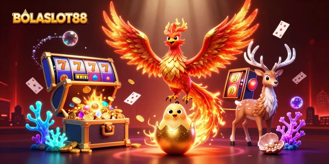 BOLASLOT88 menawarkan pengalaman permainan slot mewah dengan phoenix dan elemen kasino yang memukau.