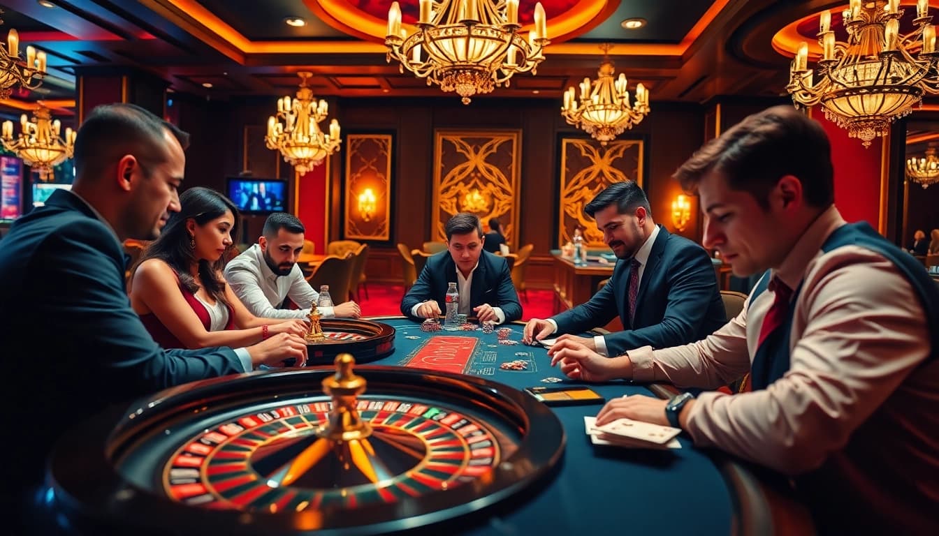 Experience thrilling gameplay at 78winn.co with engaging poker action and vibrant casino ambiance.