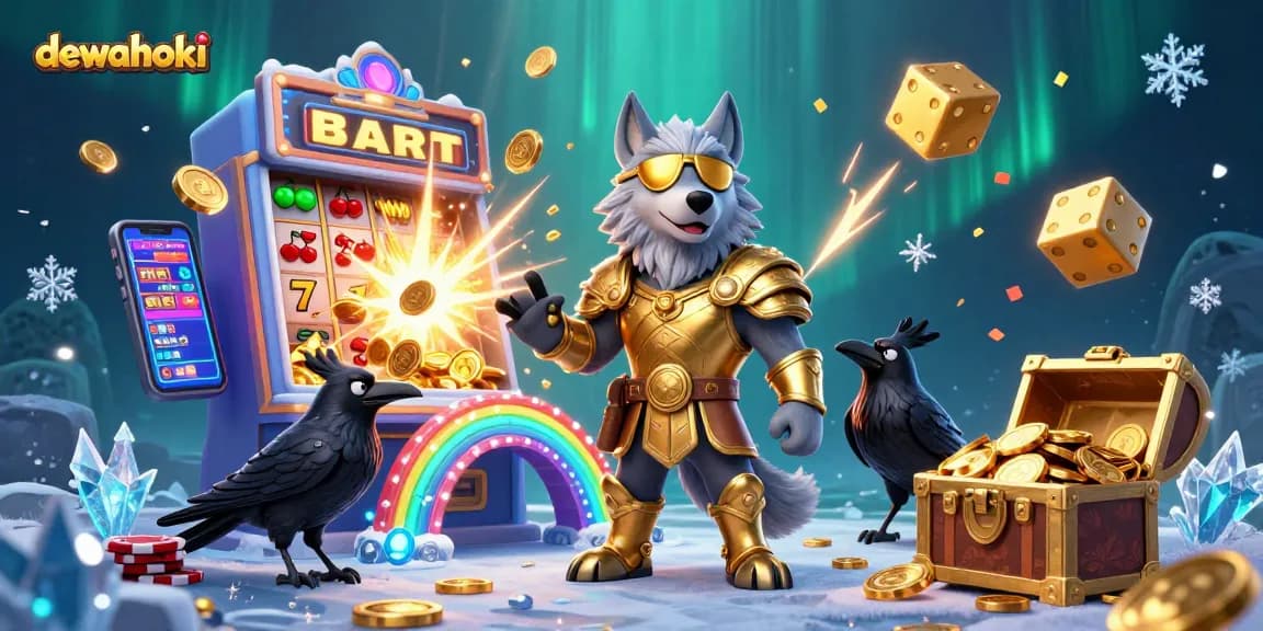 Experience thrilling wins at dewahoki, where a jackpot explodes with coins and vibrant game elements!