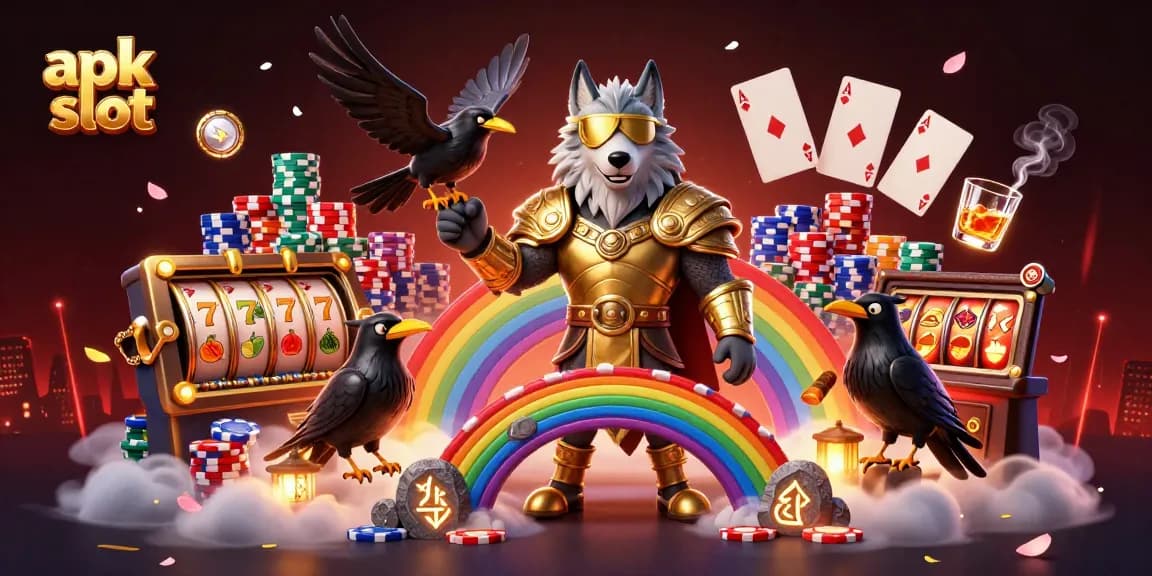 Menangkan apk slot dengan tampilan menarik yang menampilkan karakter mitologi Norse dalam suasana kasino