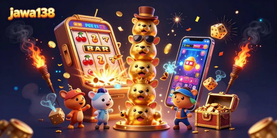 Mainkan jackpot di JAWA138 dengan totem emas dan mesin slot yang mengagumkan