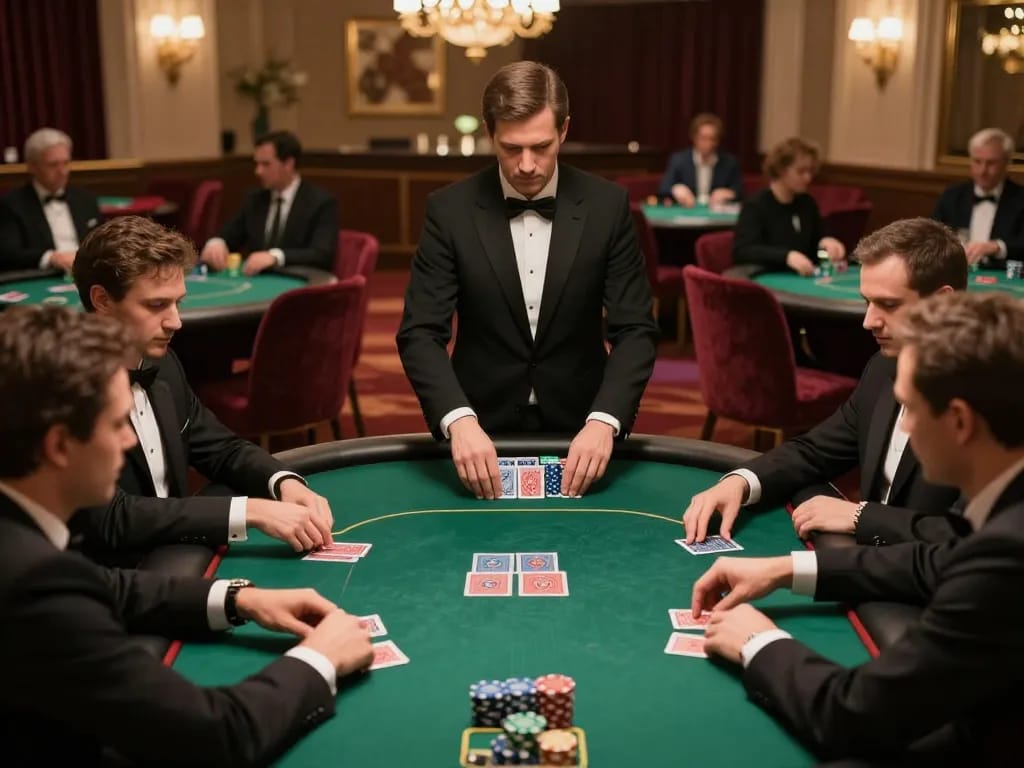 Rasakan kegembiraan Bandar Togel Slot di ruang poker mewah dengan permainan strategis.