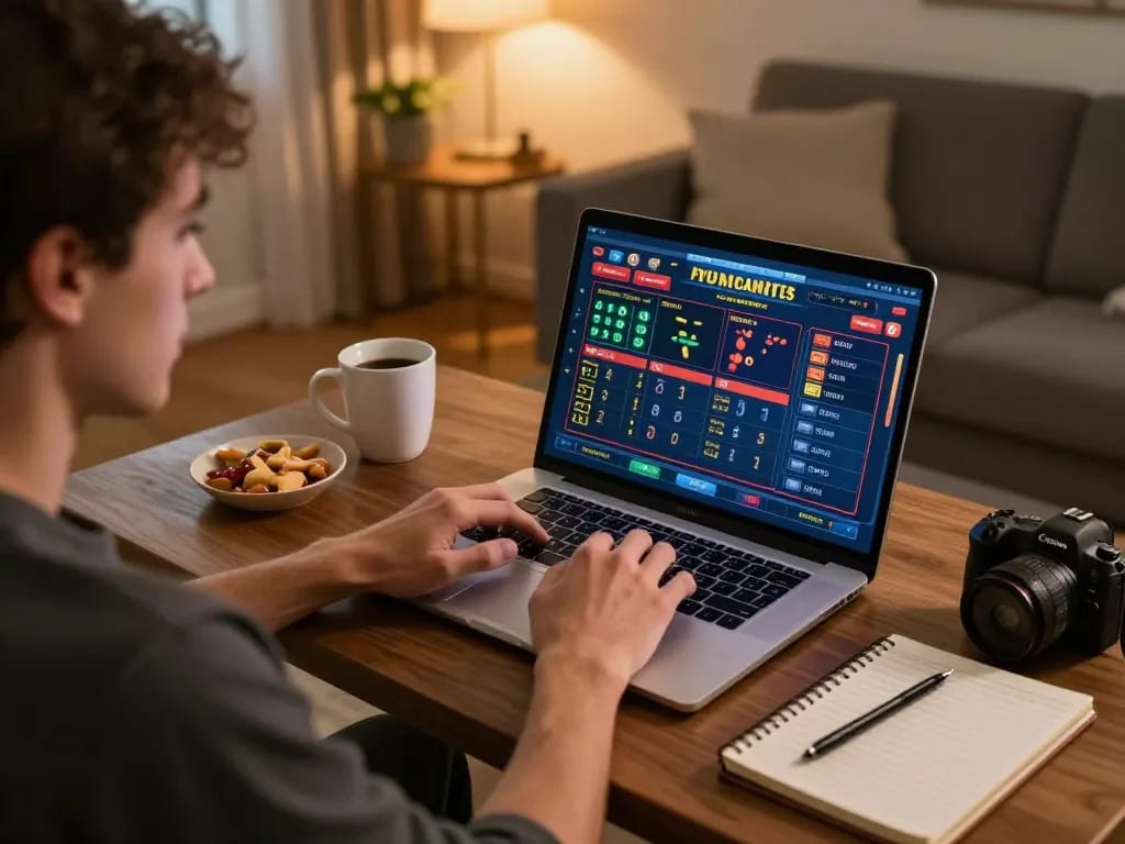 Experience DAFTAR IDNSCORE with exciting online betting while using a laptop at home.