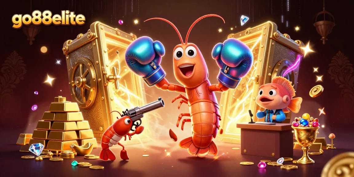 Experience the excitement of go88elite with vibrant treasures and dynamic characters in this captivating casino scene.