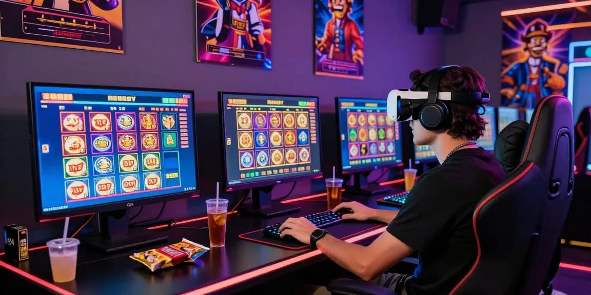 Tampilan menarik situs toto slot dengan pemain aktif di ruang modern.