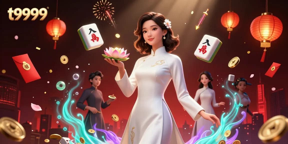 Experience thrilling gameplay at t9999, surrounded by vibrant casino elements and a serene atmosphere.