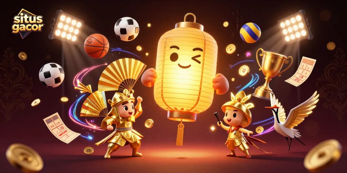 Experience high-energy gameplay at situs gacor with dynamic sports elements and golden casino symbols.