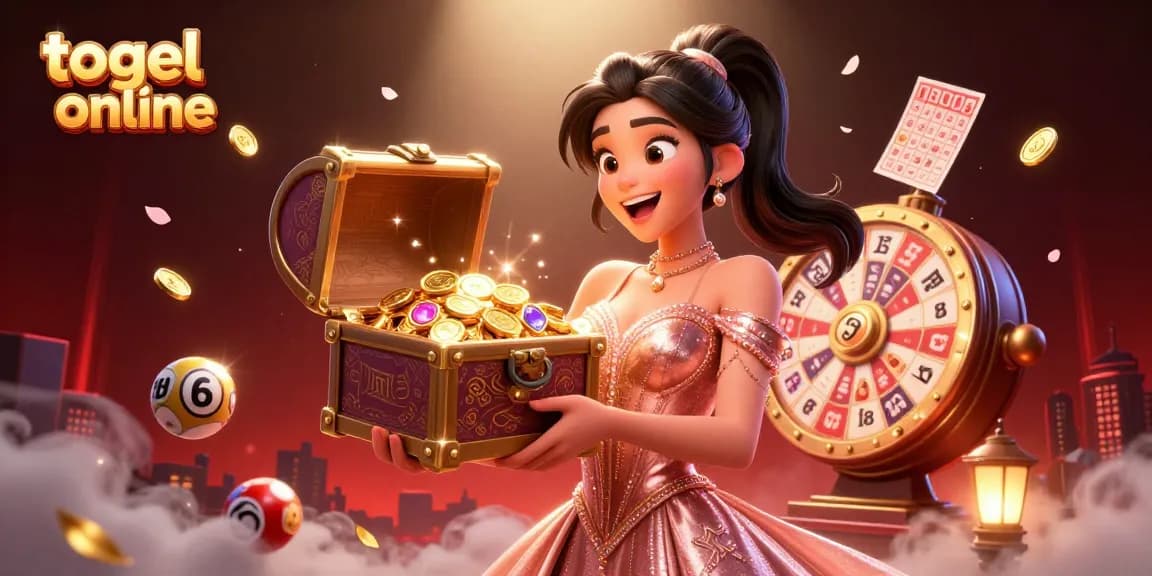 Main togel online dan rayakan kemenangan dengan peti harta karun menakjubkan berisi permata dan koin emas.