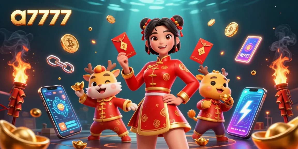 Join the excitement at a7777 with a vibrant Lunar New Year celebration featuring crypto elements.