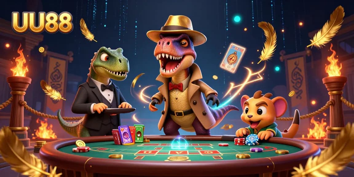 Engage in thrilling gameplay at UU88 with dinosaurs and dynamic casino elements.