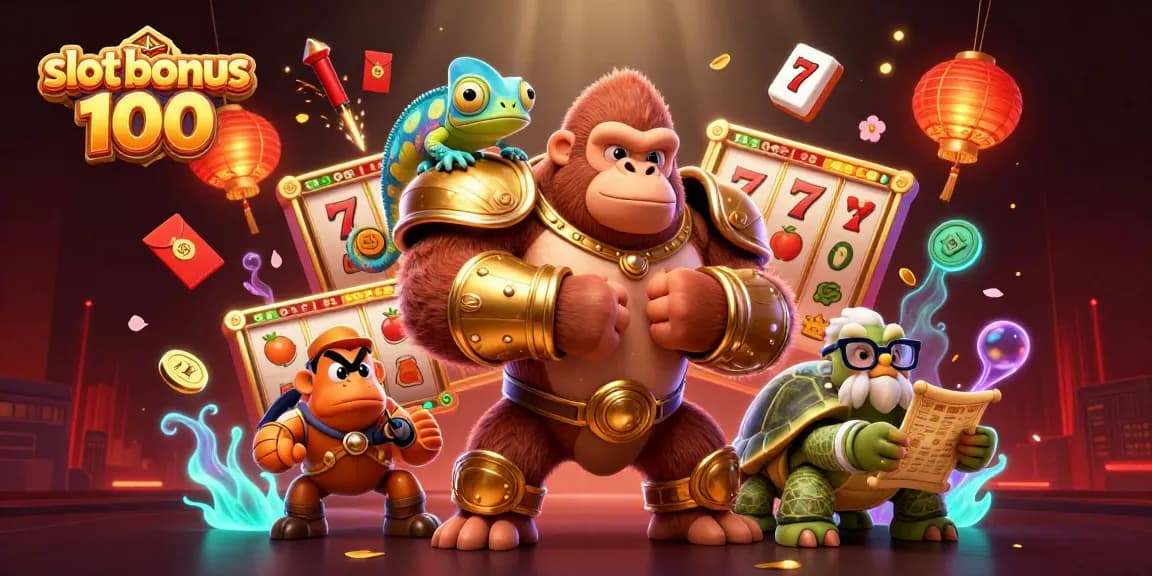 Menangkan slot bonus 100 di kasino dengan kombinasi simbol menarik dan tampilan yang memukau.