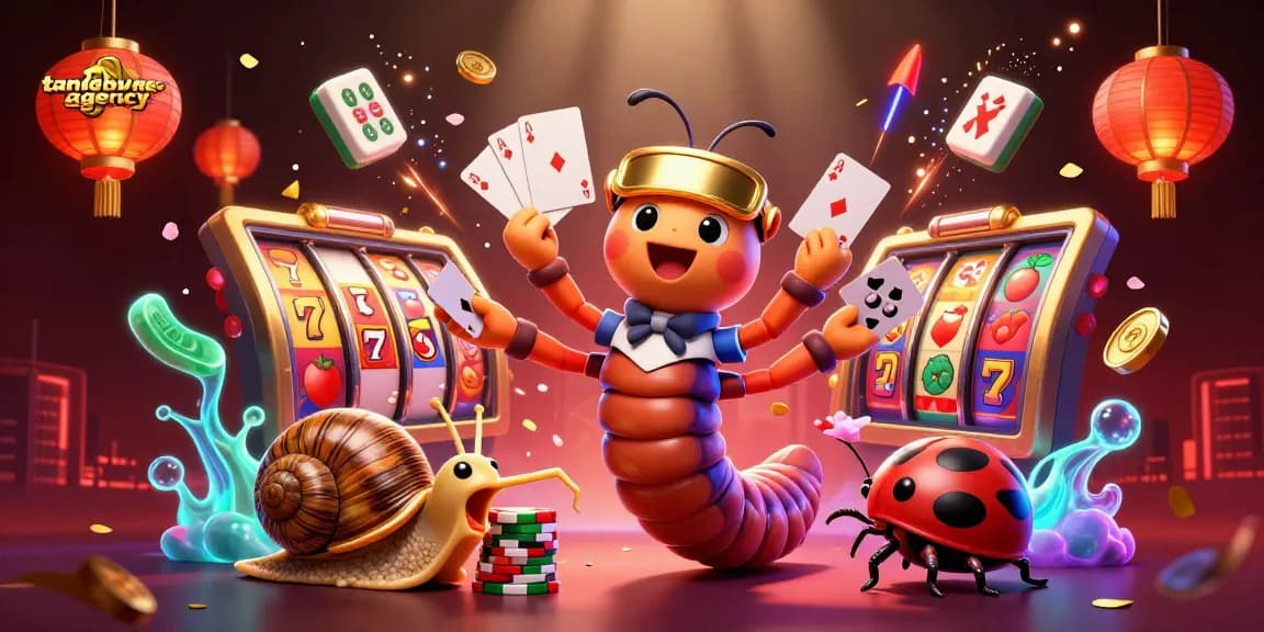tandemagency brings excitement to online gaming with a vibrant 3D casino scene featuring dynamic characters