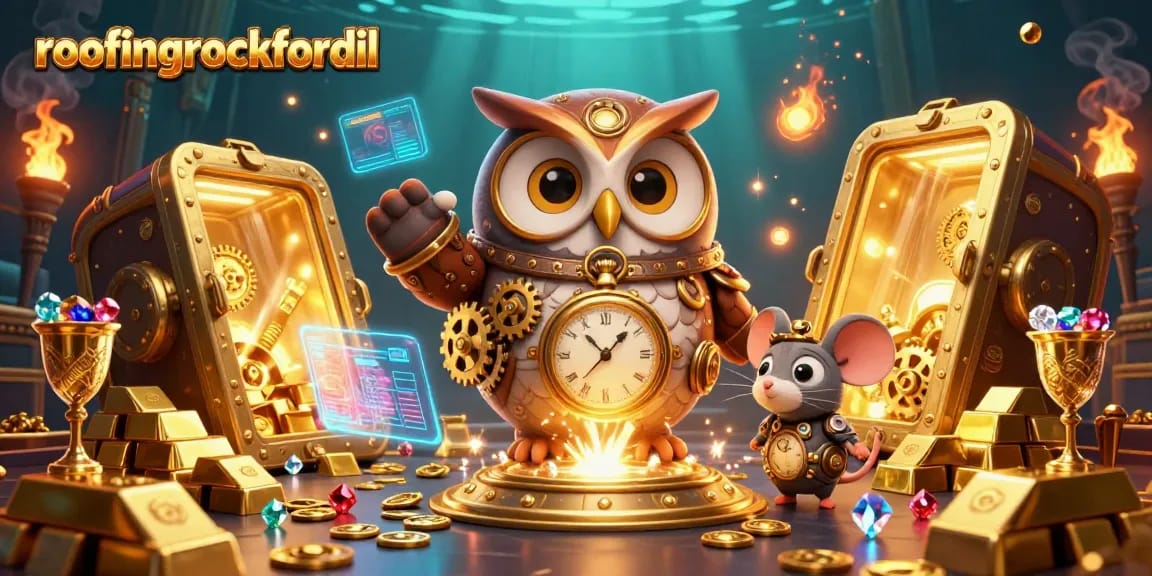Engage with roofingrockfordil's unique casino experience, featuring whimsical 3D gambling characters and vibrant visuals.