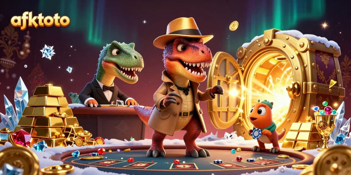 Experience afktoto's thrilling blackjack with a velociraptor card counter, stegosaurus pit boss, and compy pickpocket.