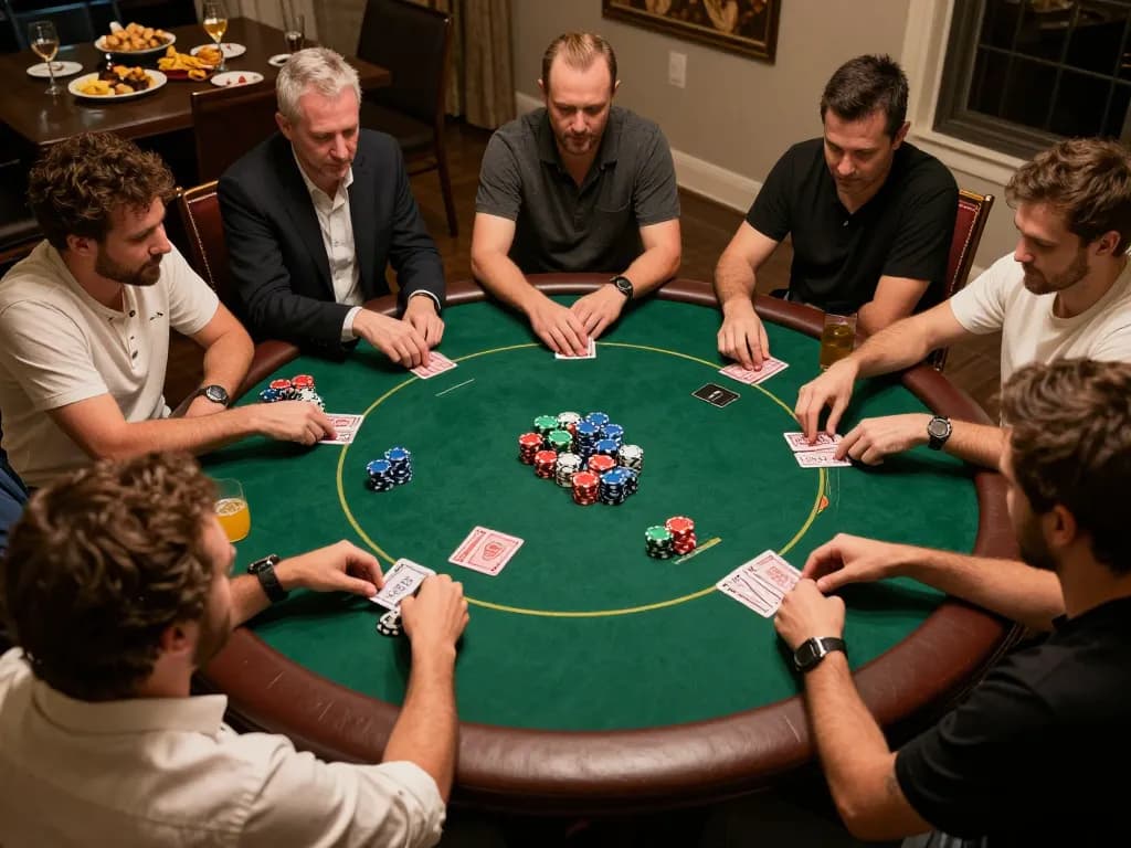 Experience thrilling gameplay at MPO08 Link during a vibrant home poker night