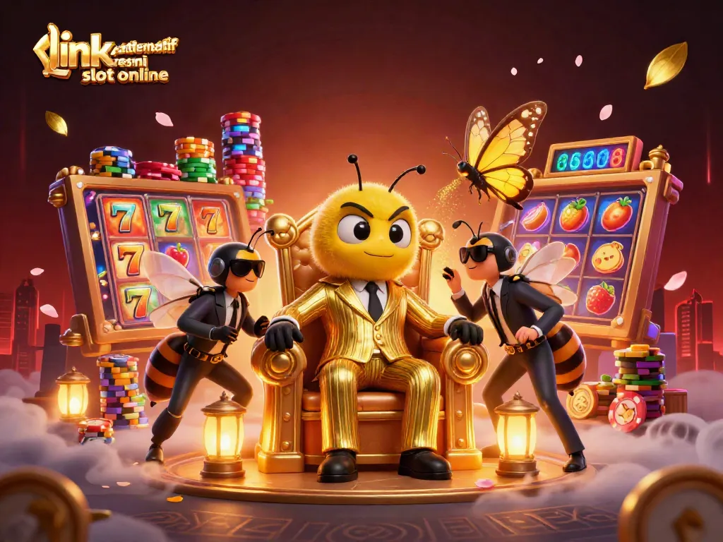 Experience thrilling action with link alternatif resmi slot online featuring a vibrant scene of a cartoon bumblebee mob boss.