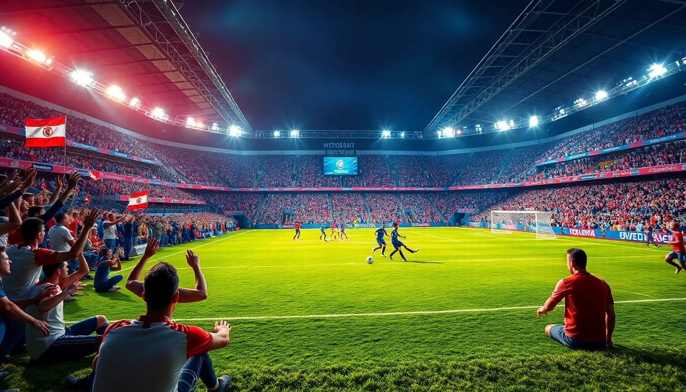 Socolive's vibrant live soccer match experience with passionate fans and players in action.