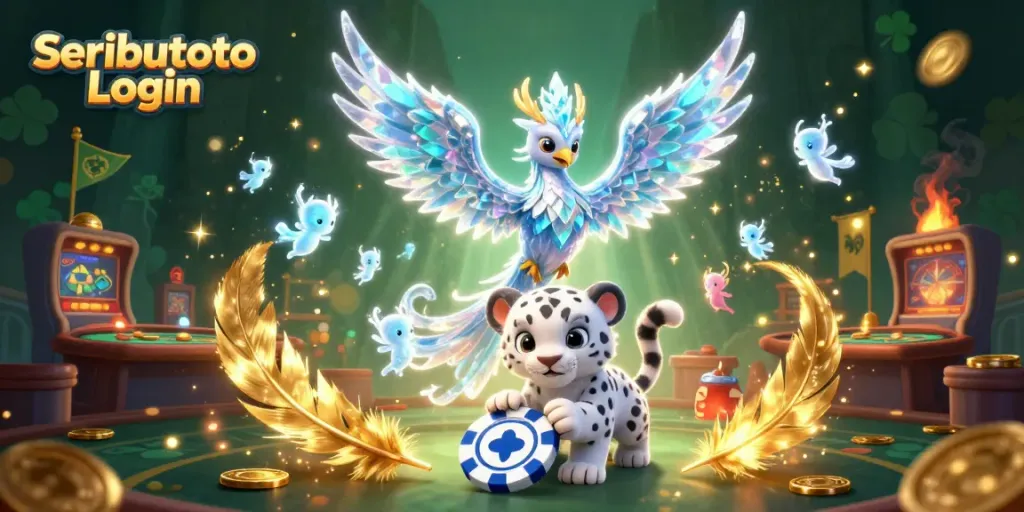 Engage with the Seributoto Login gaming experience, featuring vibrant characters and dynamic casino elements.