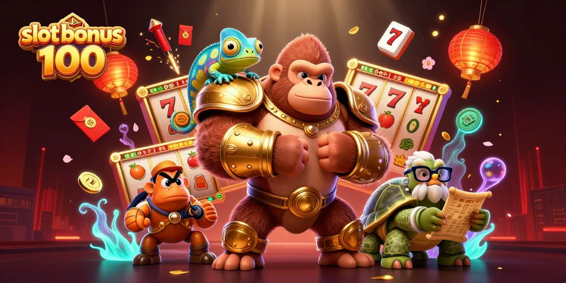 Menangkan slot bonus 100 di kasino dengan kombinasi simbol menarik dan tampilan yang memukau.