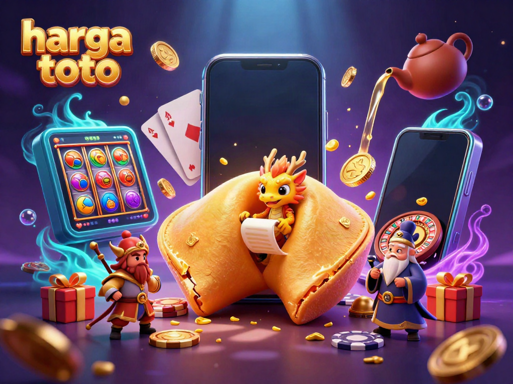 Permainan togel online harga toto dengan ilustrasi 3D imersif dan elemen perjudian menarik.