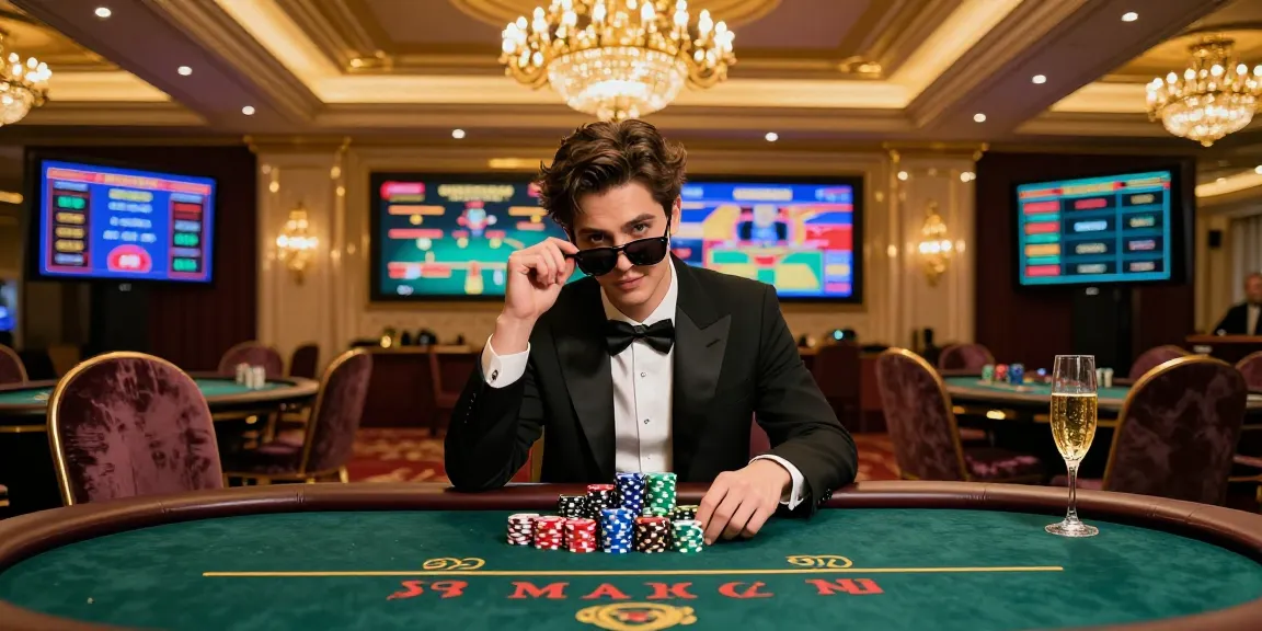 LUXURY777 permainan slot mewah di kasino dengan suasana elegan, termasuk meja poker dan pencahayaan glamor.