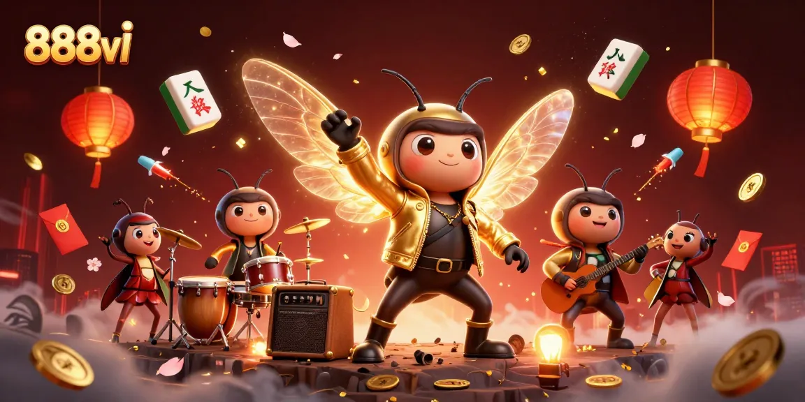 Experience vibrant gaming excitement with 888vi's 3D casino illustration showcasing high-energy characters and rich gameplay.