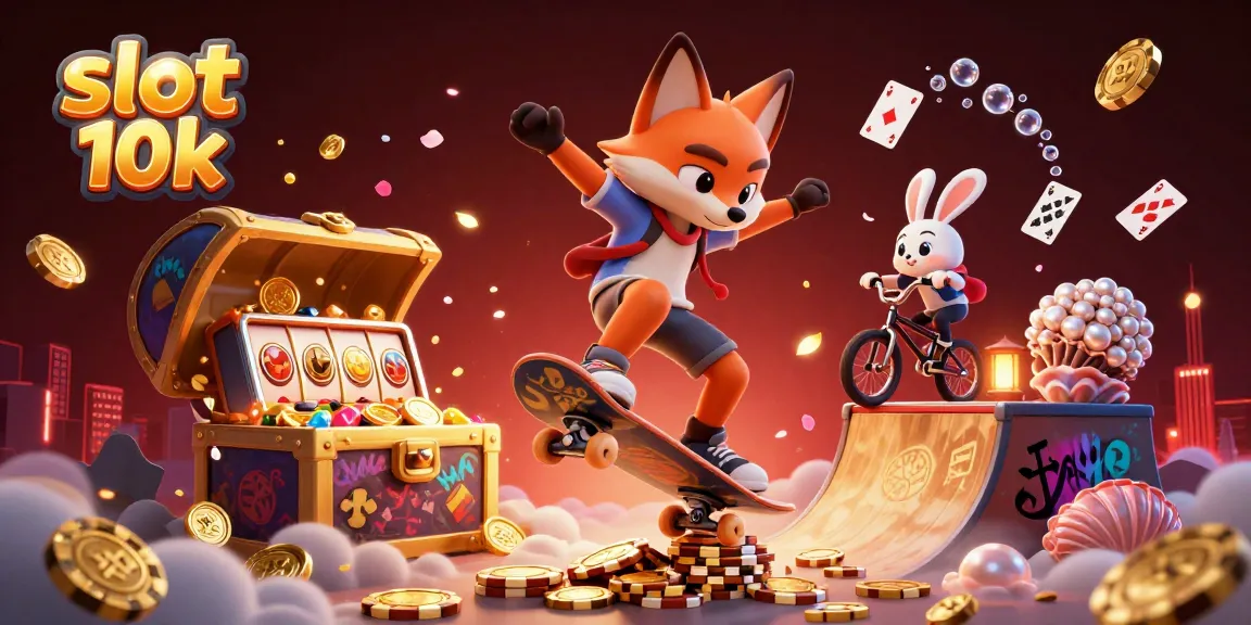 Slot 10k, meriahkan permainan slot dengan grafis menarik dan simbol keberuntungan.