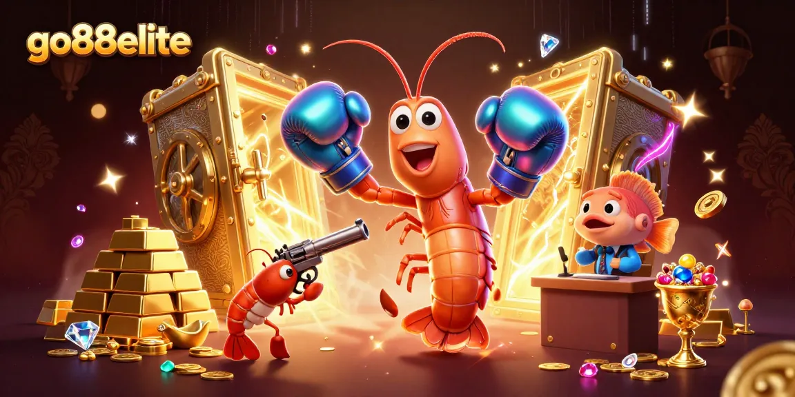 Experience the excitement of go88elite with vibrant treasures and dynamic characters in this captivating casino scene.