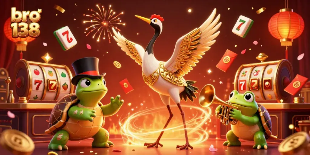 Engage with bro 138 as you explore vibrant slot games, enhanced by rich 3D characters and festive elements.