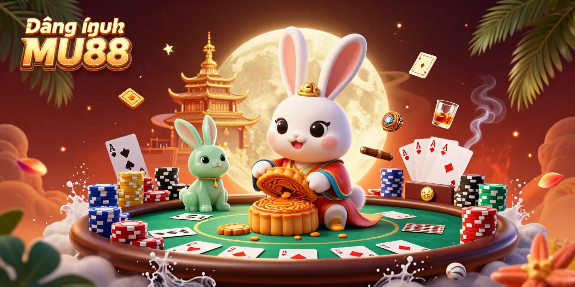 Experience the thrill of Đăng nhập MU88 with vibrant casino elements and interactive characters.