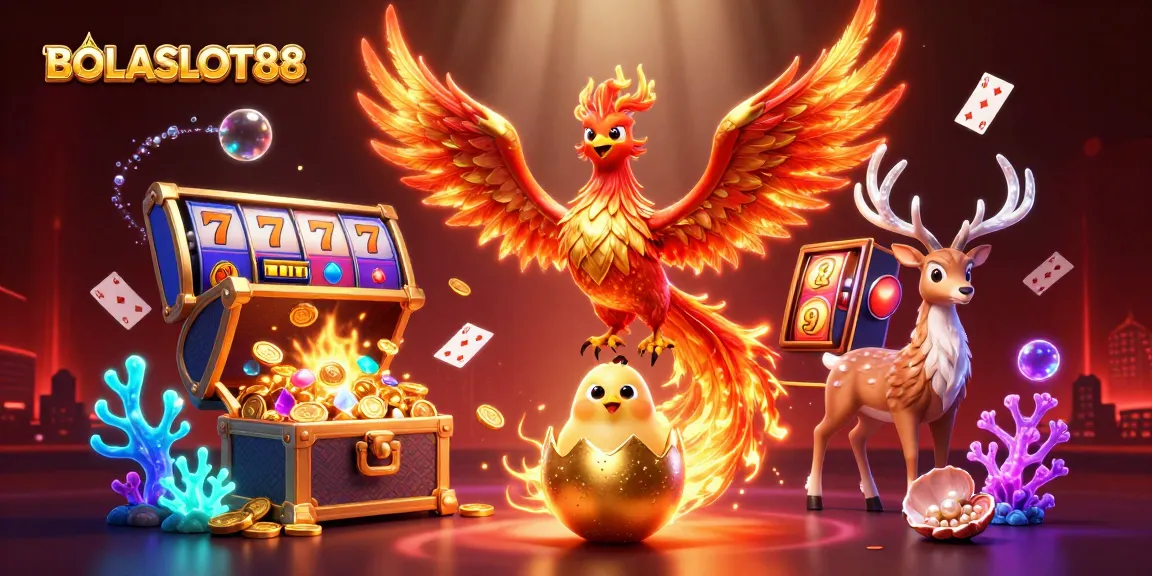 BOLASLOT88 menawarkan pengalaman permainan slot mewah dengan phoenix dan elemen kasino yang memukau.