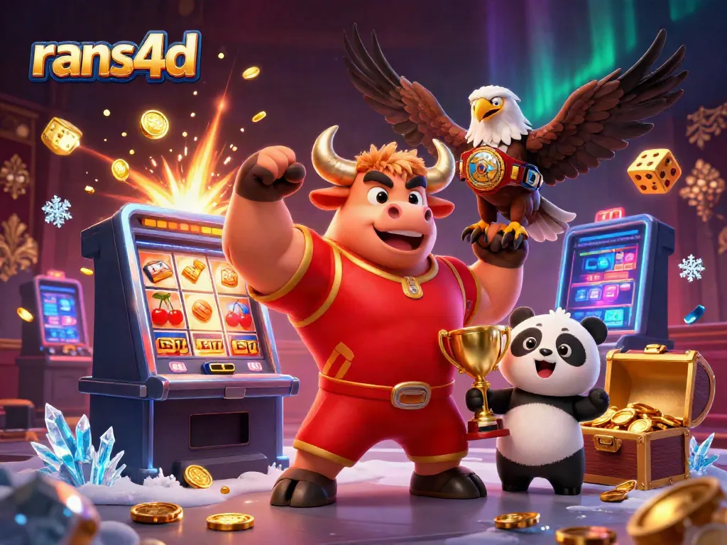 RANS4D menyajikan pengalaman mendalam dengan slot dan simbol keberuntungan yang bersinar.