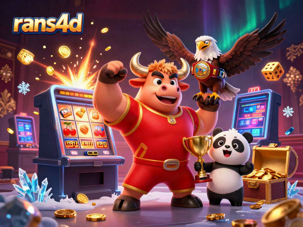 RANS4D menyajikan pengalaman mendalam dengan slot dan simbol keberuntungan yang bersinar.